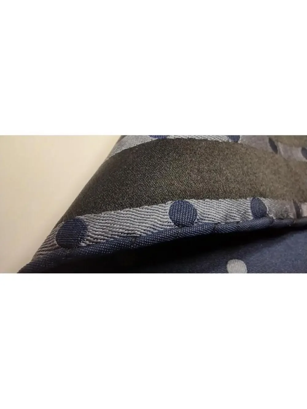 1940s HANKIE Silk Polka Dot ROYAL COLOR Handkerchief MADE IN ITALY Menswear 40s